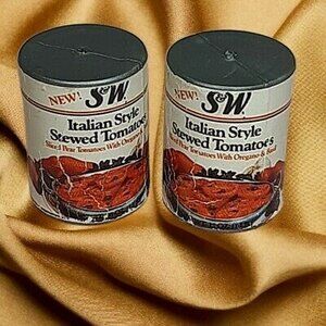 2 Vtg  S&W Tomatoes 1980s Arco Miss Merry Supermarket Grocery Store Play Food